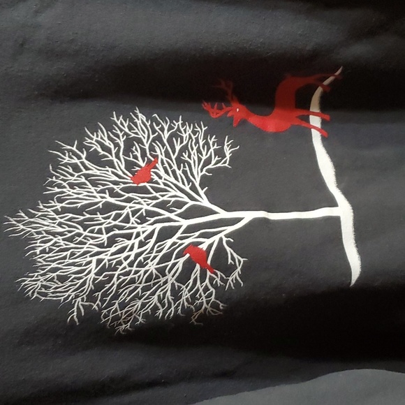 Womans crew neck winter deer sweatshirt - Picture 2 of 4